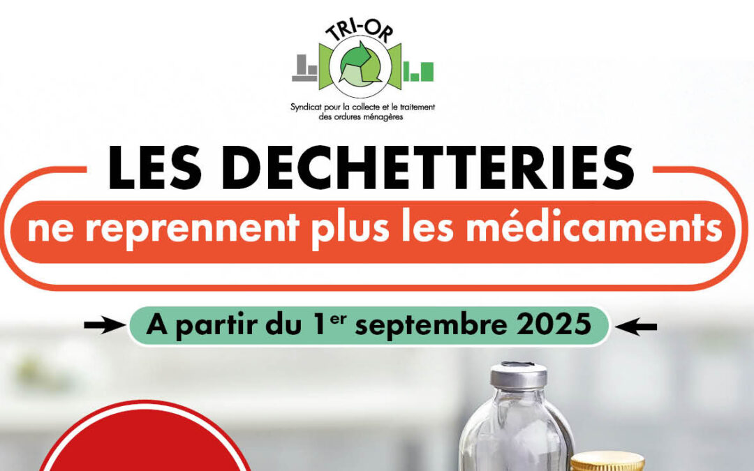 Les déchetteries ne reprennent plus les médicaments